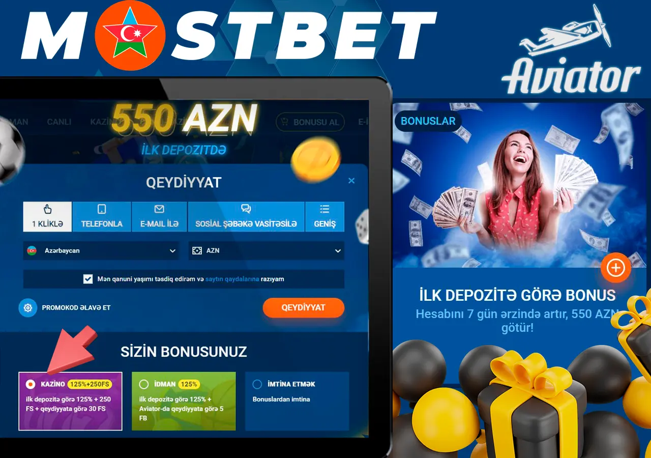 Əla qeydiyyat və depozit bonusu əldə edin
