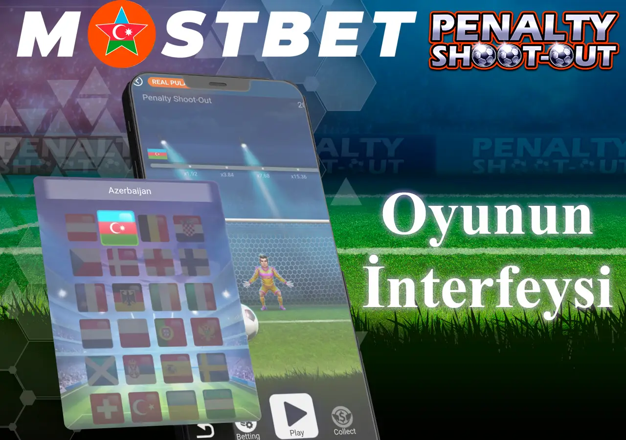 Penalty Shootout oyun interfeysinə daha yaxından nəzər salın