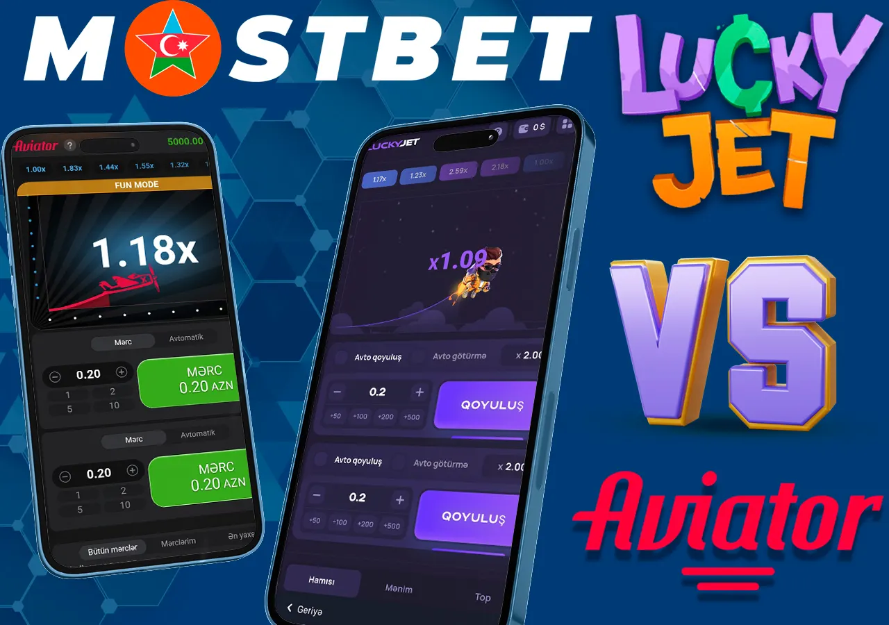 İki məşhur Lucky Jet və Aviator oyunlarının müqayisəsi