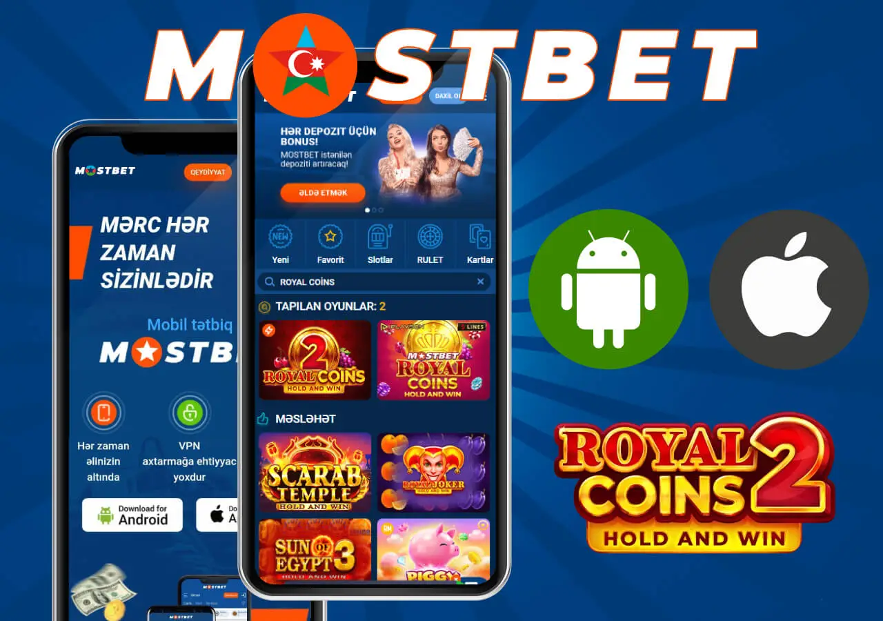 Mostbet-də Royal Coins oyununun mobil tətbiqi